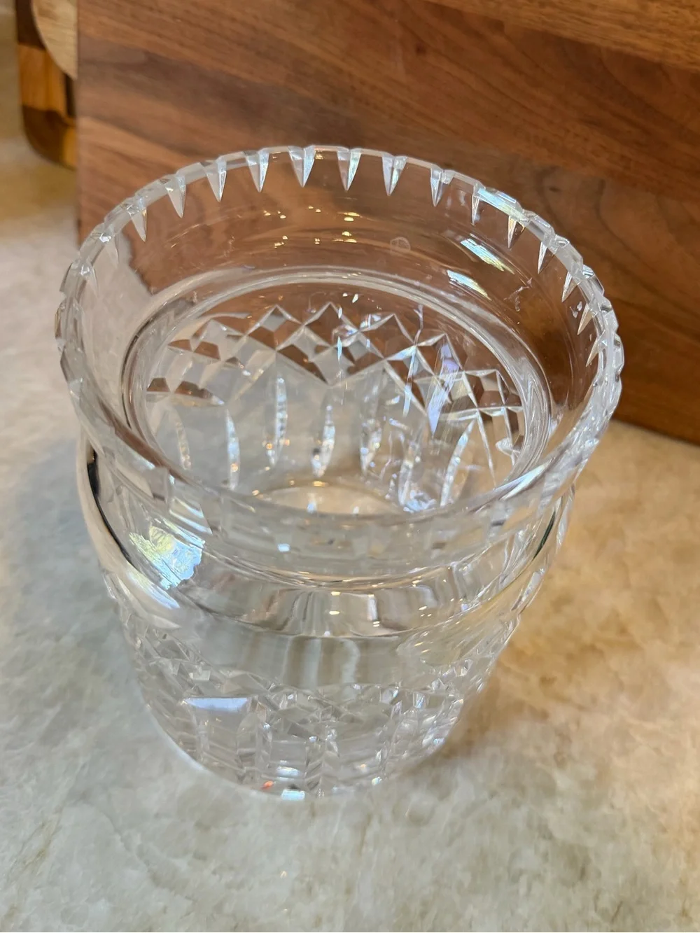 Waterford Crystal Lismore biscuit jar -missing  lid